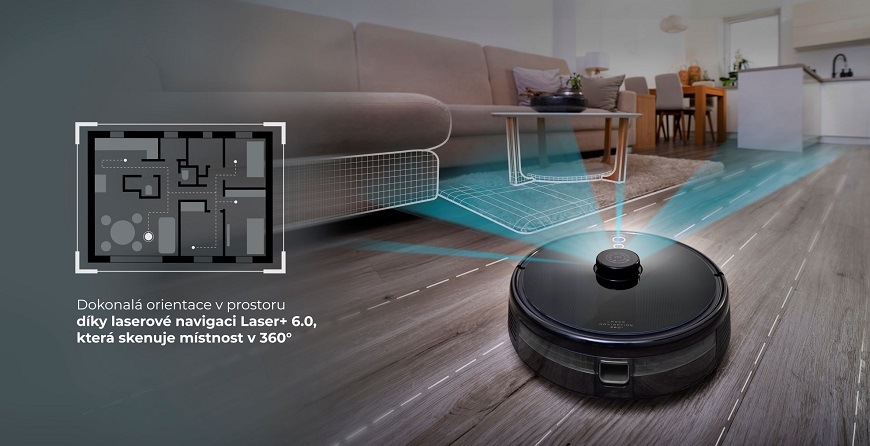 Robotický vysavač ETA Master 2 5229 90010 černý Robotický vysavač ETA Master II 5229 90010, technologie