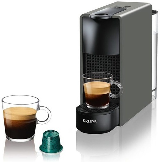 Kapslový kávovar Krups Nespresso Essenza mini XN110B10 šedý