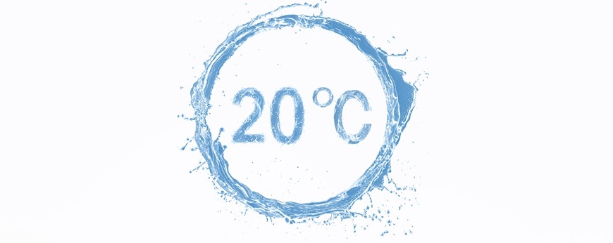 Pračka Beko TB6521DBVESCS bílá Logo teploty 20 °C.