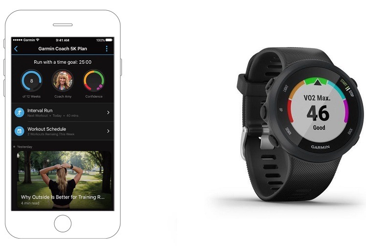 Chytré hodinky Garmin Forerunner 45 Optic černé Garmin Forerunner 45