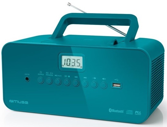 Radiopřijímač s CD MUSE M-30BT modrý