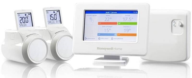 Kompletní sada Honeywell Evohome Starter Set 2 Kotel CZ Evohome Touch WiFi + 2x termohlavice HR92 + BDR91