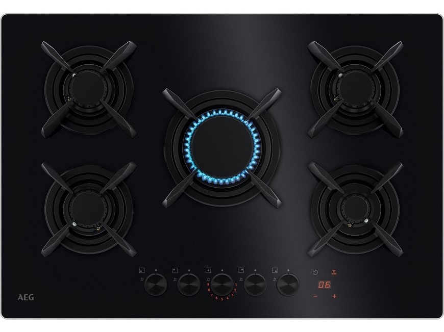 Plynová varná deska AEG HKB75453NB série 8000 Hob2Hood