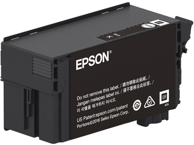 Inkoustová náplň Epson UltraChrome XD2 T40D140, 80 ml - černá