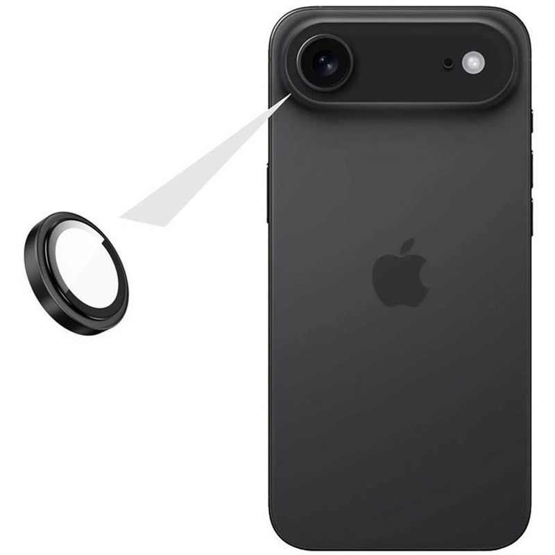 Tvrzené sklo FIXED na Apple iPhone Air, černá barva