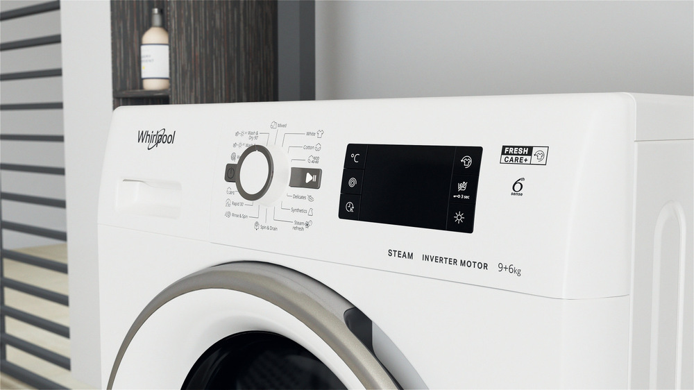 Pračka se sušičkou Whirlpool FreshCare+ FWDG 961483 WSV EE N bílá Pračka se sušičkou Whirlpool FreshCare+ FWDG 961483 WSV EE N bílá