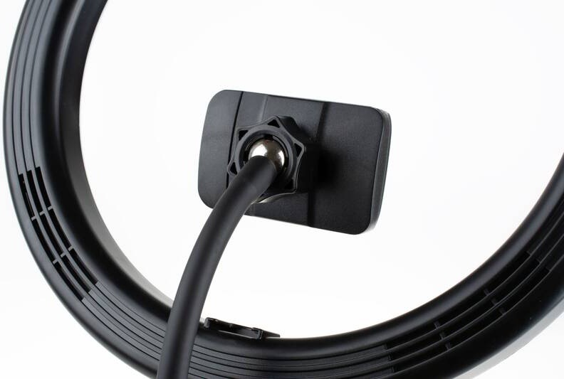 Světlo FIXED LEDRing Lite, kruhové LED svítidlo se stativem černé