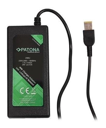 Napájecí adaptér PATONA pro notebooky Lenovo, 20V, 4,5A, 90W, Slim tip konektor Napájecí adaptér PATONA pro notebooky Lenovo, 20V, 4,5A, 90W, Slim tip konektor