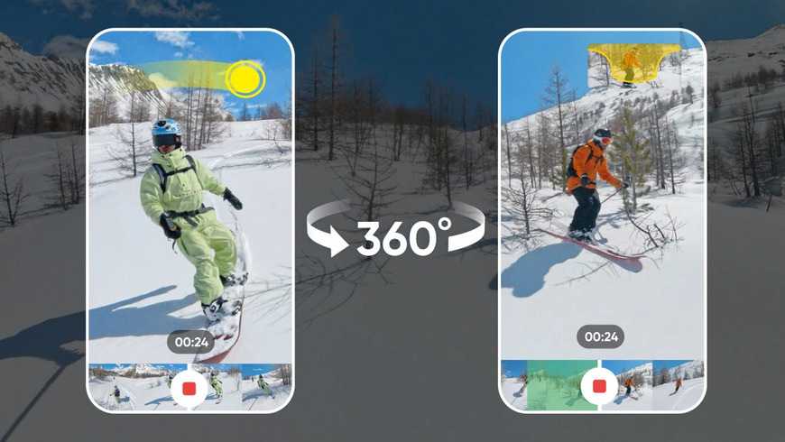 Outdoorová kamera Insta360 X4 Snowboardový balíček černá Insta360 X4 Snowboardový balíček, černá