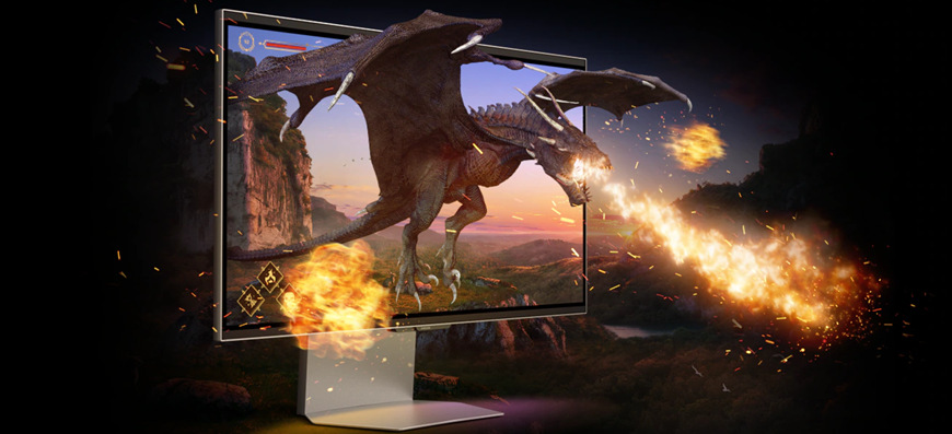 Herní monitor Samsung Odyssey 3D stříbrný