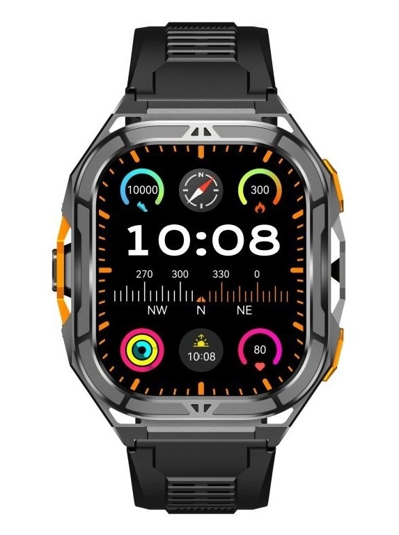 Chytré hodinky ARMODD Titan GPS, černá barva.