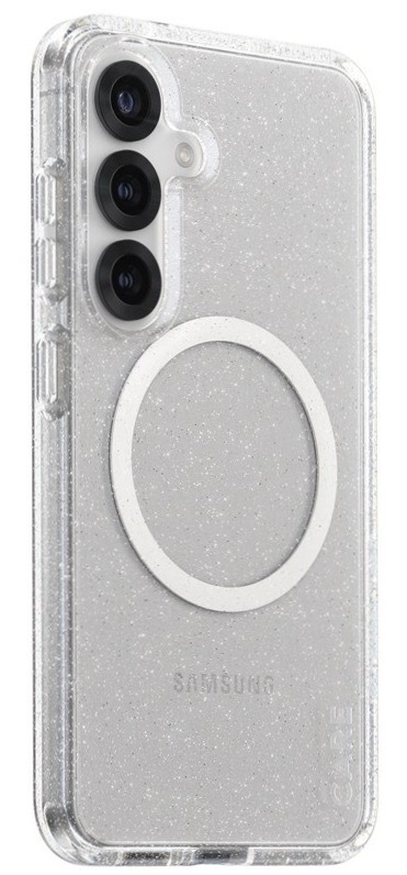 Kryt na mobil PanzerGlass CARE Star Lit Qi na Samsung Galaxy S25 bílý/průhledný