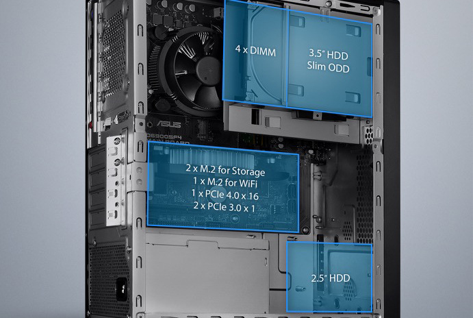 Stolní počítač Asus ExpertCenter D7 Mini Tower černý Stolní počítač Asus ExpertCenter D7 Mini Tower černý