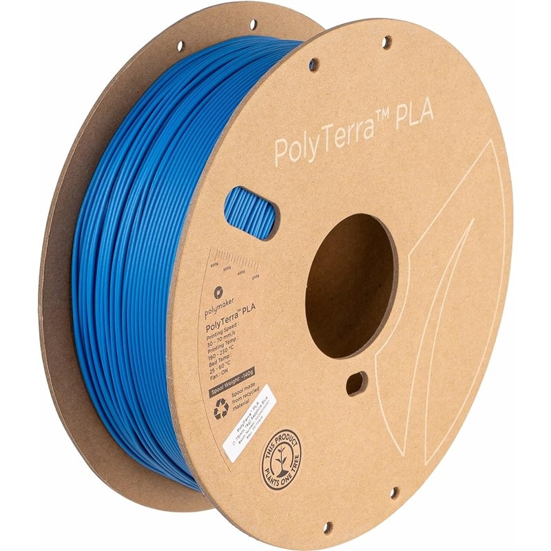 Filament Polymaker PolyTerra PLA, 1,75 mm, 1 kg - Sapphire Blue
