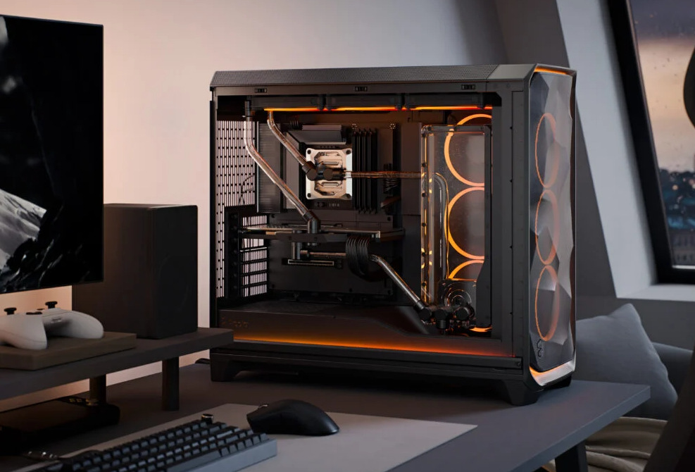 Case FRACTAL DESIGN Meshify 3 XL Ambience Pro RGB bílá Skříň FRACTAL DESIGN Meshify 3 XL Ambience Pro RGB je připravena na výkonné vodní chlazení