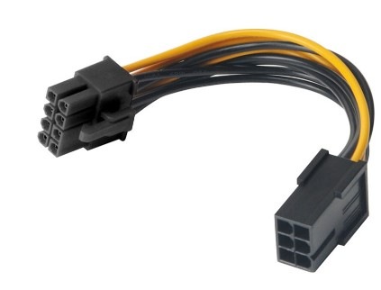 Redukce AKASA PCIe 6pin to PCIe2.0 8pin adapter