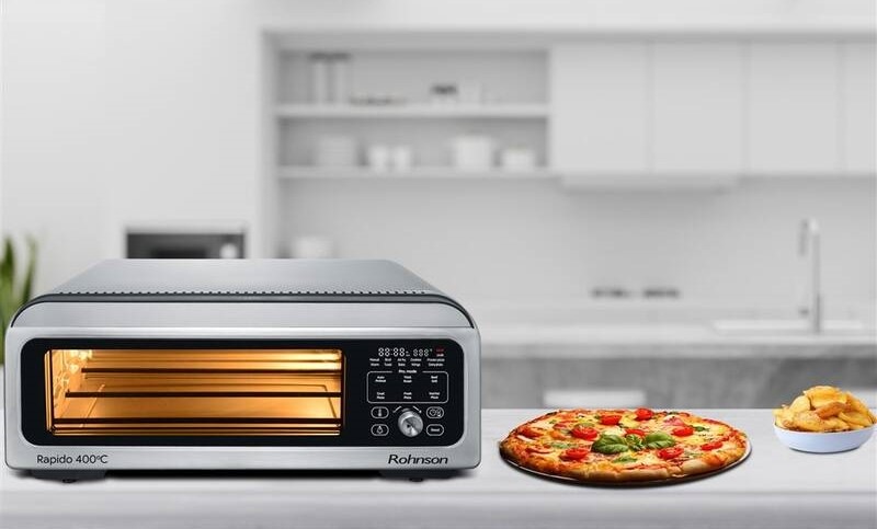 Pec na pizzu Rohnson R-2880 stříbrná