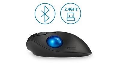 Trackball KENSINGTON Pro Fit Ergo TB450 EQ černá/modrá Trackball KENSINGTON Pro Fit Ergo TB450 EQ černá/modrá