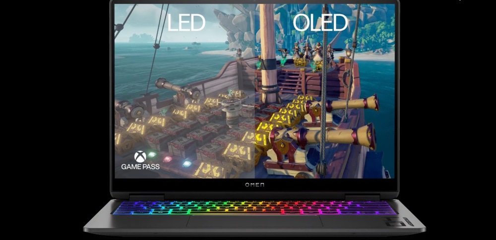 Notebook HP OMEN Transcend 14-fb1073nc + Game Pass předplatné na 3 měsíce černý
