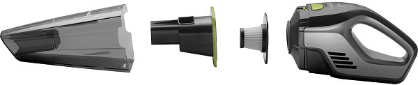 Akumulátorový vysavač Concept VP4352 Wet & Dry Riser car černý Vysavač Concept má sběrnou nádobu na odpad