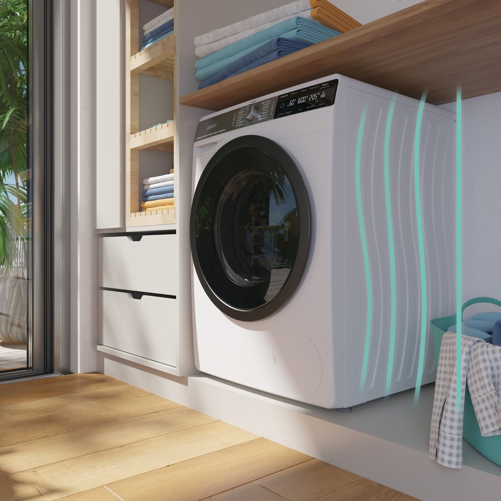 Pračka Gorenje Essential W2NEI62SBS bílá Pračka Gorenje W2NEI62SBS, bílá, Větší stabilita a méně vibrací