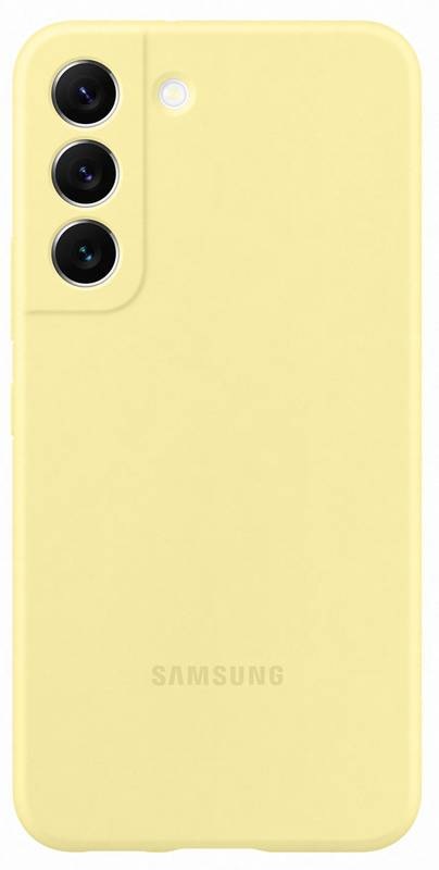 Kryt na mobil Samsung Silicone Cover na Galaxy S22 žlutý