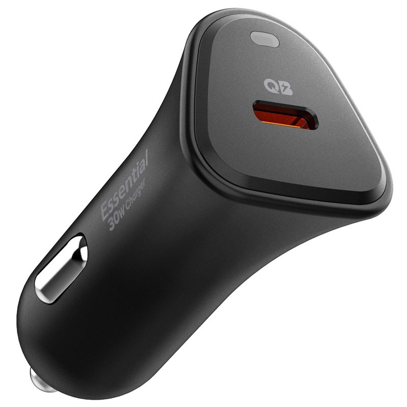 Adaptér do auta Spigen Essential 30W 1xUSB-C - černý