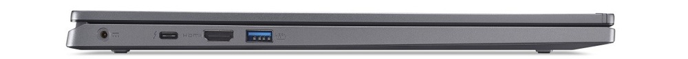 Profil zavřeného notebooku Acer Aspire 17