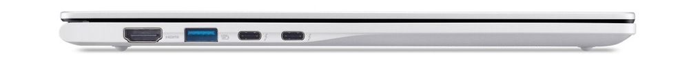 Notebook Acer Swift Spin 14 AI (SFSP14-I51T-765Q) stříbrný Profil zavřeného notebooku Acer Swift Spin 14 AI (SFSP14-I51T-765Q)
