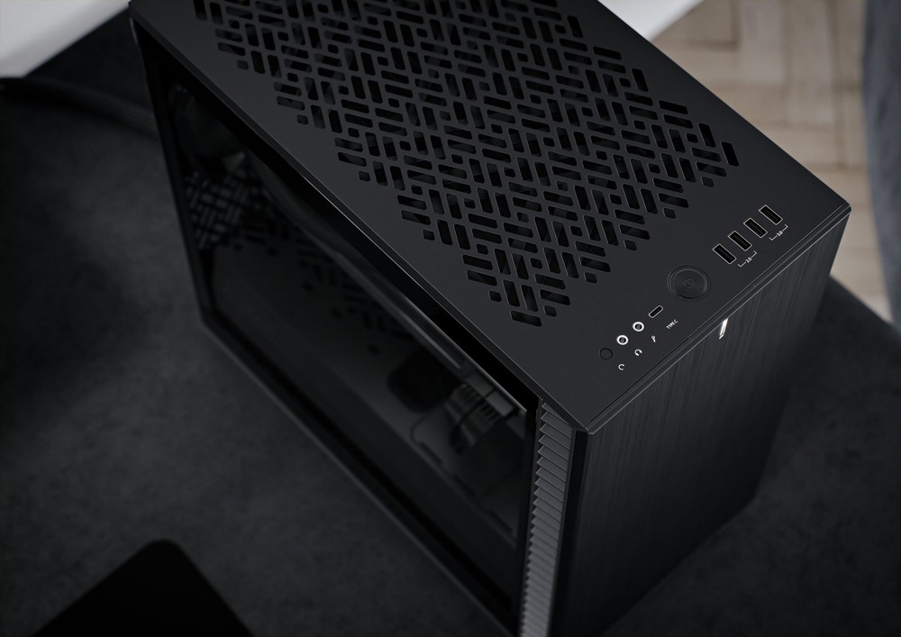 Case FRACTAL DESIGN Define 7 Compact Tempered Glass Light Tint černá Fractal Design Define 7 Compact Tempered Glass Light Tint