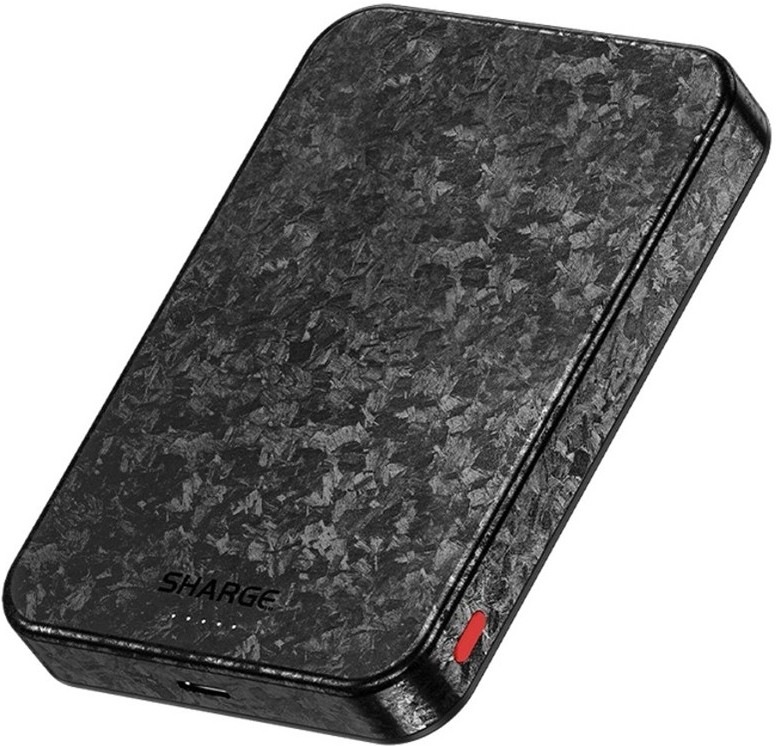 Powerbanka Sharge CarbonMag 10000 mAh - černá/šedá
