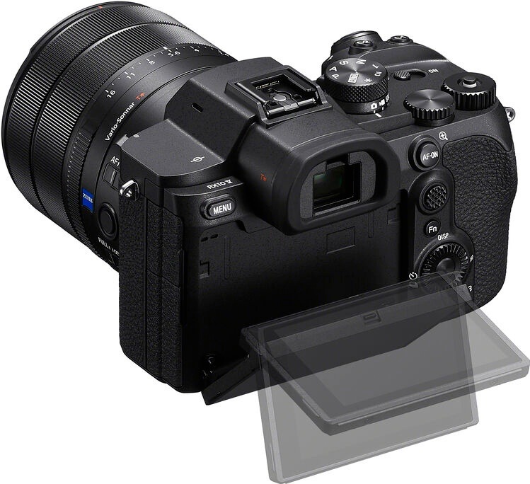 Výklopný dotykový displej fotoaparátu Sony RX10 V pro pohodlné fotografování z různých úhlů