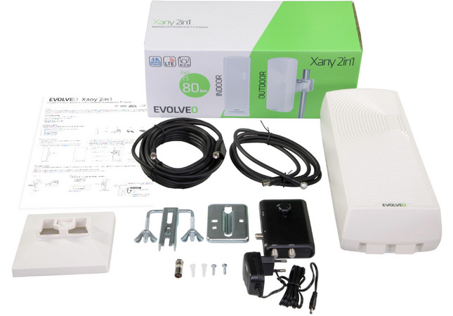 Anténa pokojová Evolveo Xany 2in1, aktivní venkovní/pokojová DVB-T2, LTE filtr Anténa pokojová Evolveo Xany 2in1, aktivní venkovní/pokojová DVB-T2, LTE filtr