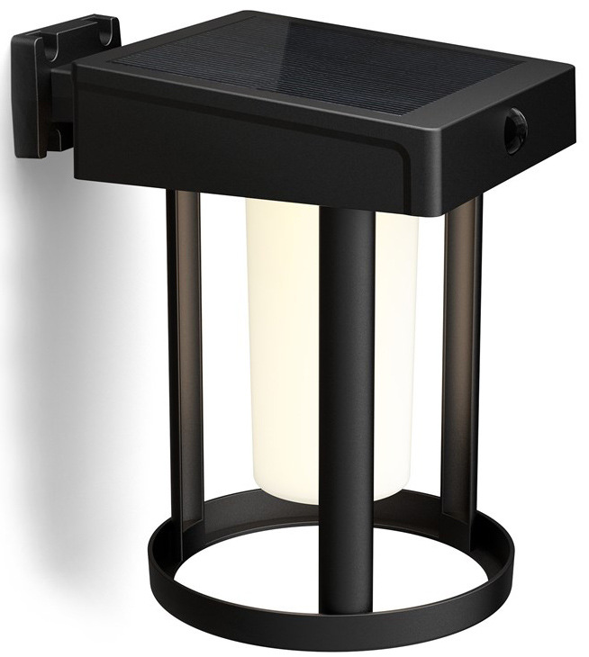 Nástěnné svítidlo Philips Camill, kulaté - černé
