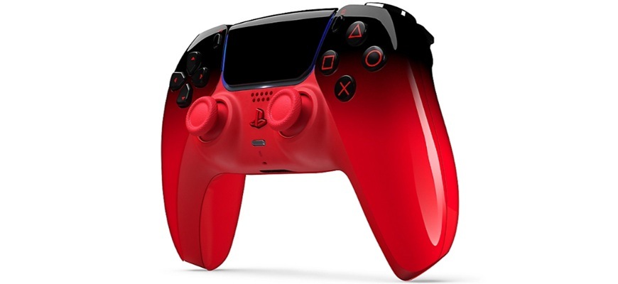 Bezdrátový ovladač Sony DualSense pro PS5 - Rhythm Blue modrý Detail obrázku ovladače.