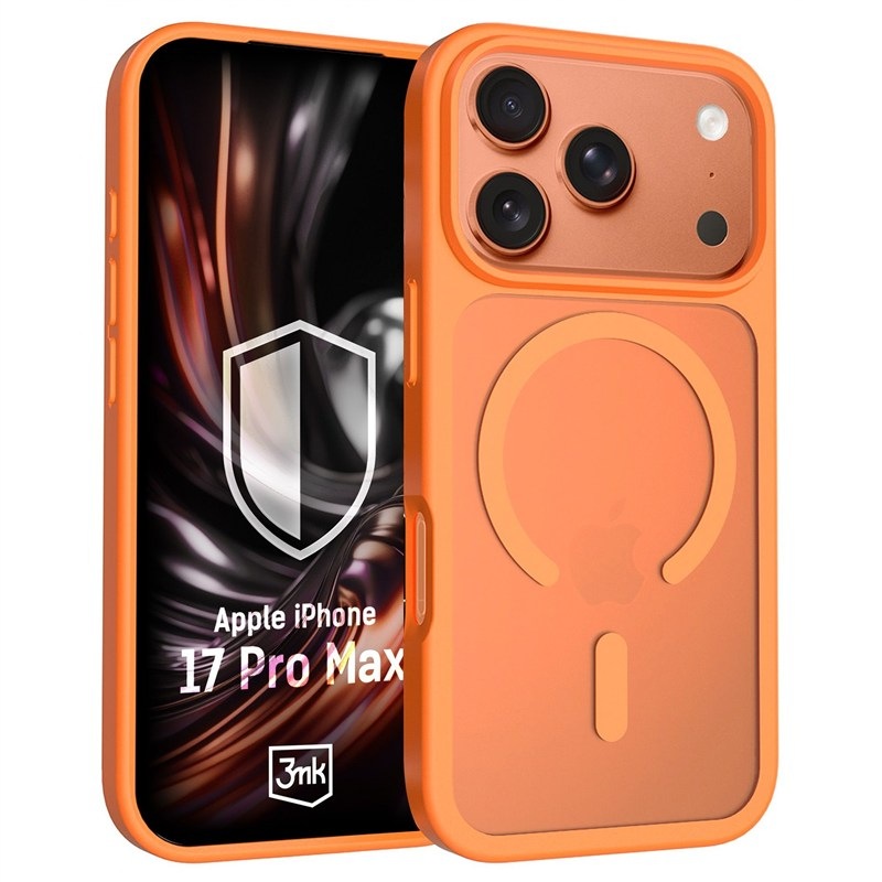 3mk HARDY Hazy MagCase na Apple iPhone 17 Pro Max, oranžová