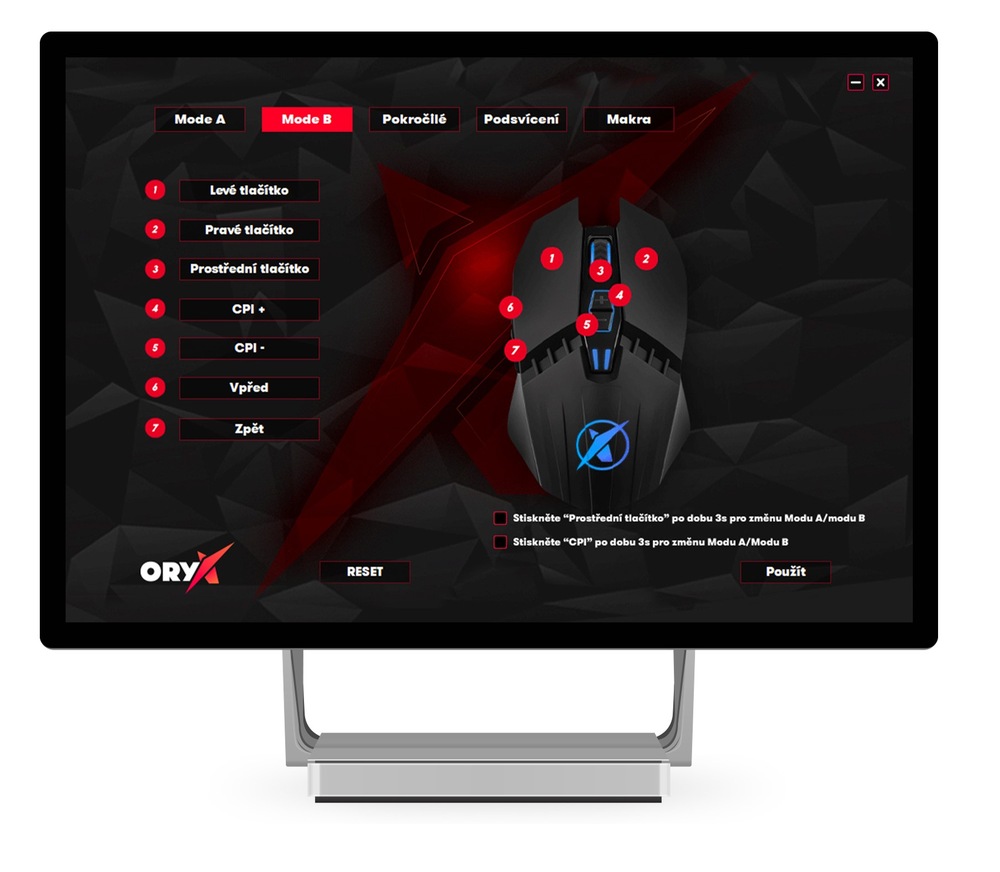 Myš Niceboy ORYX M200 černá Myš Niceboy ORYX M200 černá