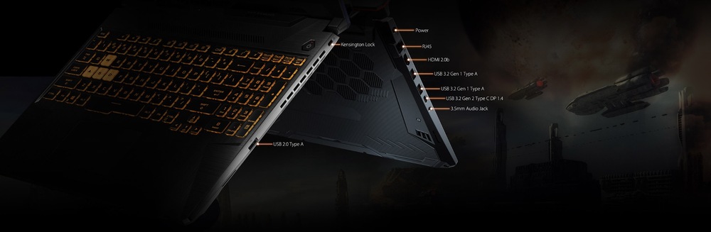 Notebook Asus TUF Gaming F15 černý