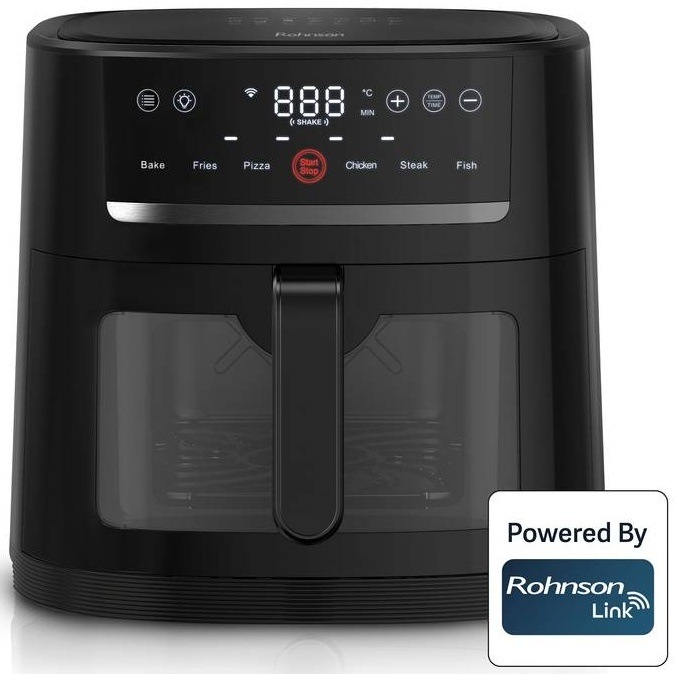 Fritéza horkovzdušná Rohnson R-2834 SmartChef XL Wi-Fi 8 l černá