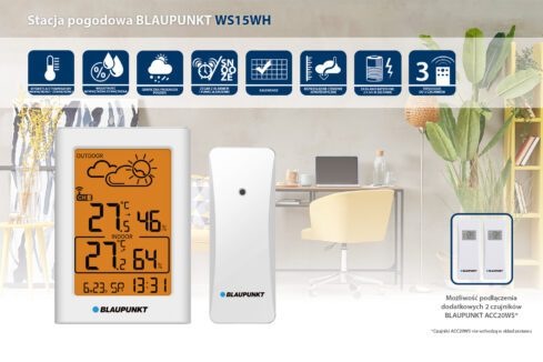 Meteorologická stanice Blaupunkt WS15WH bílá Blaupunkt WS15WH, bílá