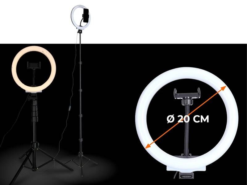 LED světlo Rollei, 120x LED, bílé, 10W, 3200/4500/5500K, stativ, dálkové ovládání