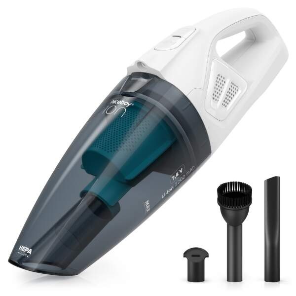 Akumulátorový vysavač Niceboy ION Hurricane R1 7,4 V WET & DRY bílý Akumulátorový vysavač Niceboy ION Hurricane R1 7,4 V WET & DRY bílý
