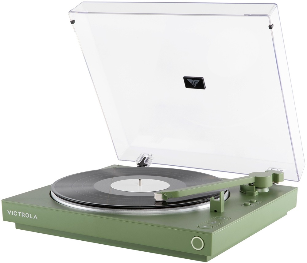 Gramofon Victrola VPT-800 Automatic zelený Gramofon Victrola VPT-800-GRN-INT s boční strany
