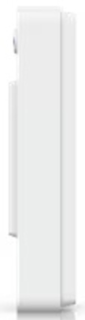 Boční pohled na bílé provedení videozvonku Ubiquiti UniFi Protect Doorbell Lite