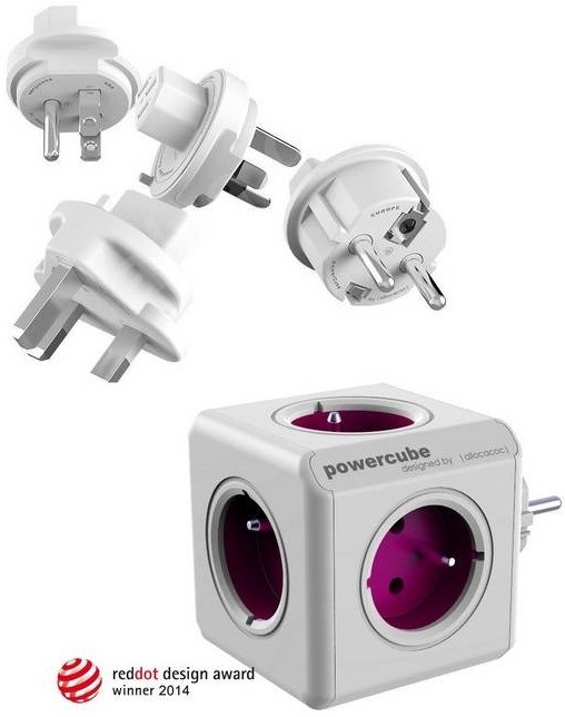 Cestovní adaptér Powercube ReWirable + Travel Plugs