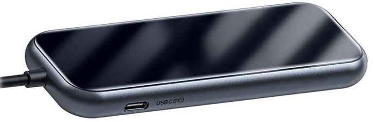 Dokovací stanice Baseus USB-C/3x USB 3.0, HDMI, SD/TF, USB-C PD šedá
