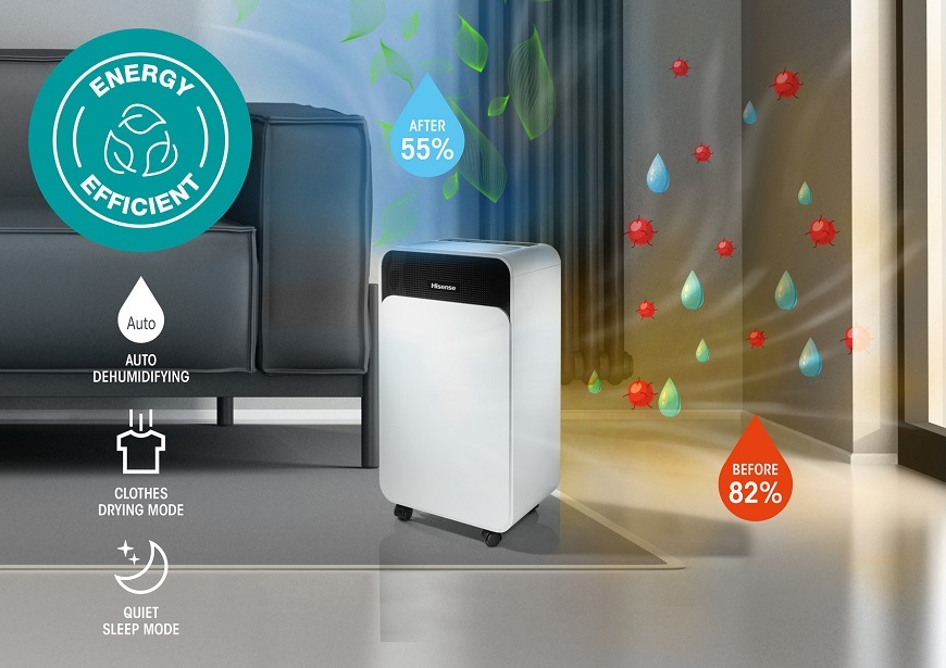 Odvlhčovač vzduchu Hisense D16CW, Účinnost 