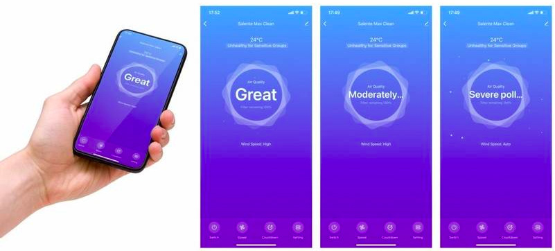 Čistička vzduchu Salente MaxClean Wi-Fi Tuya SmartLife