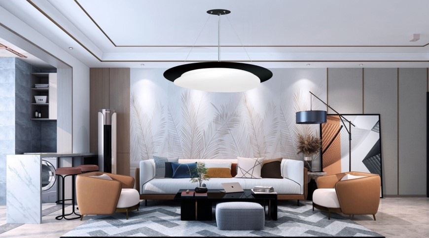 Závěsné svítidlo Top Light Stone CZ RC - černé