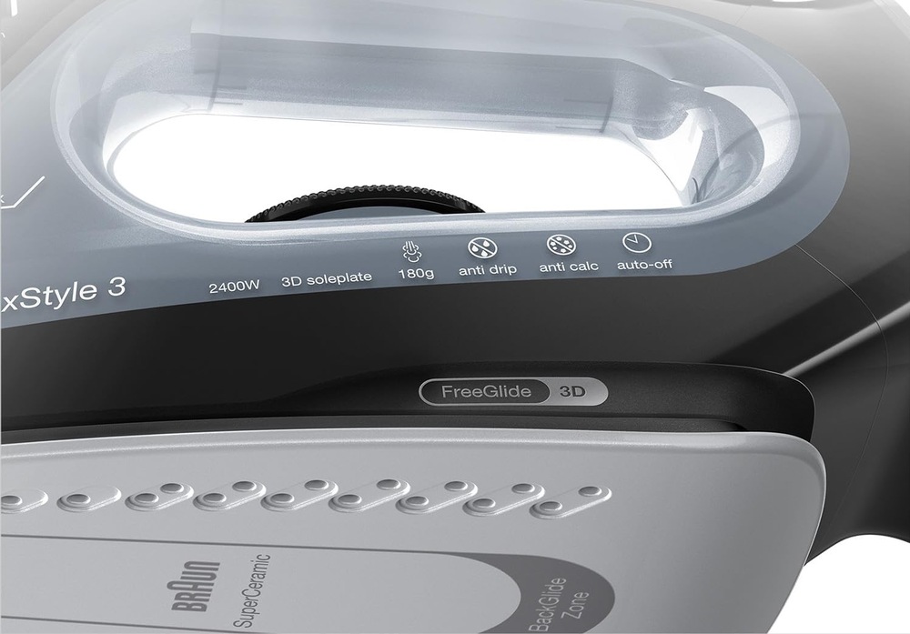 Žehlička Braun TexStyle 3 SI3055BK černá Žehlička Braun TexStyle 3 SI3055BK černá